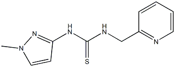 1-(1-methylpyrazol-3-yl)-3-(pyridin-2-ylmethyl)thiourea 结构式