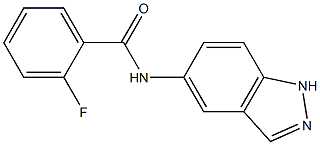 2-fluoro-N-(1H-indazol-5-yl)benzamide 结构式