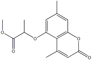 methyl 2-(4,7-dimethyl-2-oxochromen-5-yl)oxypropanoate 结构式