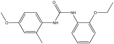 1-(2-ethoxyphenyl)-3-(4-methoxy-2-methylphenyl)urea 结构式