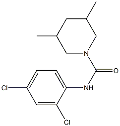 N-(2,4-dichlorophenyl)-3,5-dimethylpiperidine-1-carboxamide 结构式