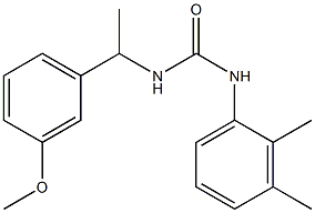 1-(2,3-dimethylphenyl)-3-[1-(3-methoxyphenyl)ethyl]urea 结构式