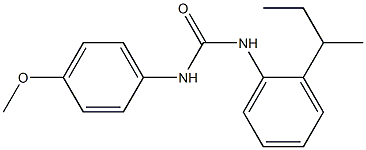 1-(2-butan-2-ylphenyl)-3-(4-methoxyphenyl)urea 结构式