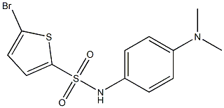 5-bromo-N-[4-(dimethylamino)phenyl]thiophene-2-sulfonamide 结构式