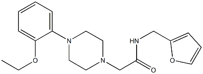 2-[4-(2-ethoxyphenyl)piperazin-1-yl]-N-(furan-2-ylmethyl)acetamide 结构式