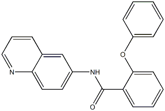 2-phenoxy-N-quinolin-6-ylbenzamide 结构式