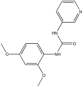 1-(2,4-dimethoxyphenyl)-3-pyridin-3-ylurea 结构式