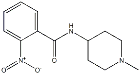 N-(1-methylpiperidin-4-yl)-2-nitrobenzamide 结构式