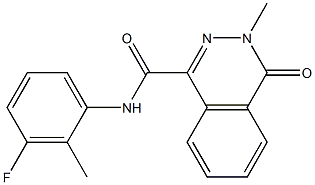 N-(3-fluoro-2-methylphenyl)-3-methyl-4-oxophthalazine-1-carboxamide 结构式