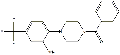 [4-[2-amino-4-(trifluoromethyl)phenyl]piperazin-1-yl]-phenylmethanone 结构式