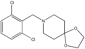 8-[(2,6-dichlorophenyl)methyl]-1,4-dioxa-8-azaspiro[4.5]decane 结构式