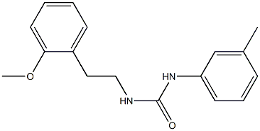 1-[2-(2-methoxyphenyl)ethyl]-3-(3-methylphenyl)urea 结构式