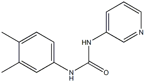 1-(3,4-dimethylphenyl)-3-pyridin-3-ylurea 结构式