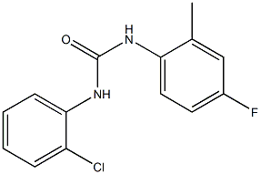 1-(2-chlorophenyl)-3-(4-fluoro-2-methylphenyl)urea 结构式