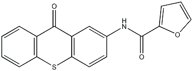 N-(9-oxothioxanthen-2-yl)furan-2-carboxamide 结构式