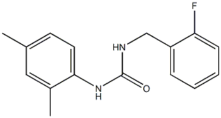 1-(2,4-dimethylphenyl)-3-[(2-fluorophenyl)methyl]urea 结构式