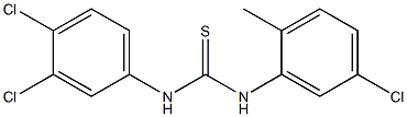 1-(5-chloro-2-methylphenyl)-3-(3,4-dichlorophenyl)thiourea 结构式