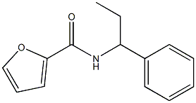 N-(1-phenylpropyl)furan-2-carboxamide 结构式