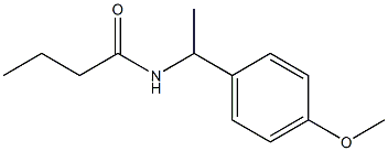 N-[1-(4-methoxyphenyl)ethyl]butanamide 结构式