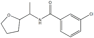 3-chloro-N-[1-(oxolan-2-yl)ethyl]benzamide 结构式