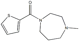 (4-methyl-1,4-diazepan-1-yl)-thiophen-2-ylmethanone 结构式