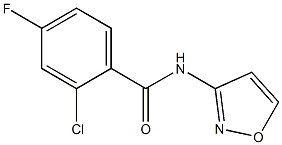 2-chloro-4-fluoro-N-(1,2-oxazol-3-yl)benzamide 结构式