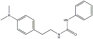 1-[2-[4-(dimethylamino)phenyl]ethyl]-3-phenylurea 结构式