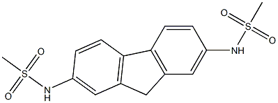 N-[7-(methanesulfonamido)-9H-fluoren-2-yl]methanesulfonamide 结构式