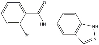 2-bromo-N-(1H-indazol-5-yl)benzamide 结构式