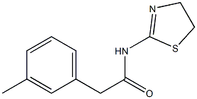 N-(4,5-dihydro-1,3-thiazol-2-yl)-2-(3-methylphenyl)acetamide 结构式