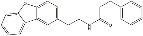 N-(2-dibenzofuran-2-ylethyl)-3-phenylpropanamide 结构式