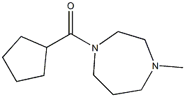 cyclopentyl-(4-methyl-1,4-diazepan-1-yl)methanone 结构式