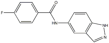 4-fluoro-N-(1H-indazol-5-yl)benzamide 结构式