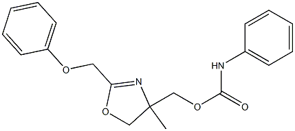 [4-methyl-2-(phenoxymethyl)-5H-1,3-oxazol-4-yl]methyl N-phenylcarbamate 结构式