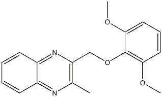 2-[(2,6-dimethoxyphenoxy)methyl]-3-methylquinoxaline 结构式