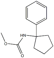 methyl N-(1-phenylcyclopentyl)carbamate 结构式