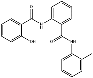 2-[(2-hydroxybenzoyl)amino]-N-(2-methylphenyl)benzamide 结构式