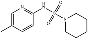 N-(5-methylpyridin-2-yl)piperidine-1-sulfonamide 结构式