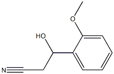 3-羟基-3-(2-甲氧基苯基)丙腈 结构式