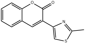 3-(2-甲基噻唑-4-基)-2H-苯并吡喃-2-酮 结构式