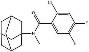 N-(1-adamantyl)-2-chloro-4,5-difluoro-N-methylbenzamide 结构式