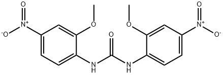 1,3-bis(2-methoxy-4-nitrophenyl)urea 结构式