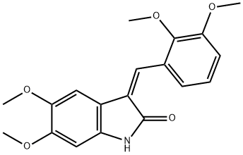 (3Z)-3-[(2,3-dimethoxyphenyl)methylidene]-5,6-dimethoxy-1H-indol-2-one 结构式