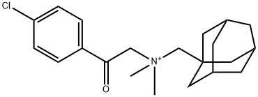 1-adamantylmethyl-[2-(4-chlorophenyl)-2-oxoethyl]-dimethylazanium 结构式