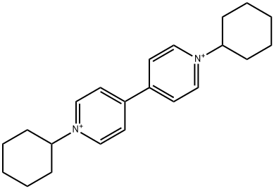 1-cyclohexyl-4-(1-cyclohexylpyridin-1-ium-4-yl)pyridin-1-ium 结构式