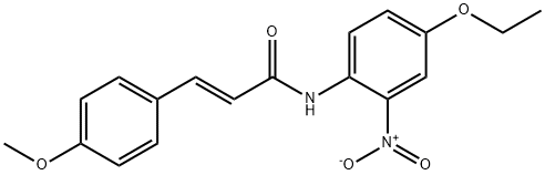 (E)-N-(4-ethoxy-2-nitrophenyl)-3-(4-methoxyphenyl)prop-2-enamide 结构式