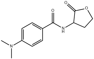 4-(dimethylamino)-N-(2-oxooxolan-3-yl)benzamide 结构式