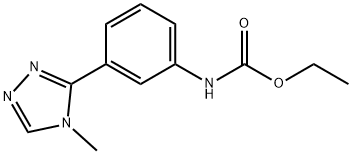 ethyl N-[3-(4-methyl-1,2,4-triazol-3-yl)phenyl]carbamate 结构式