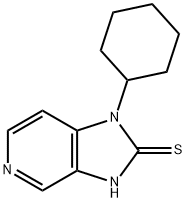 1-环己基-1H-咪唑并[4,5-C]吡啶-2-硫醇 结构式