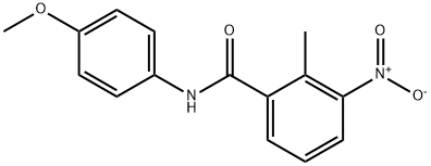 N-(4-methoxyphenyl)-2-methyl-3-nitrobenzamide 结构式
